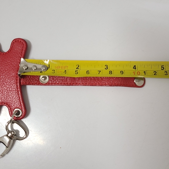 Levenger Red Leather Pocquettes Cable/Cord Clip-on Holder - Picture 11 of 14